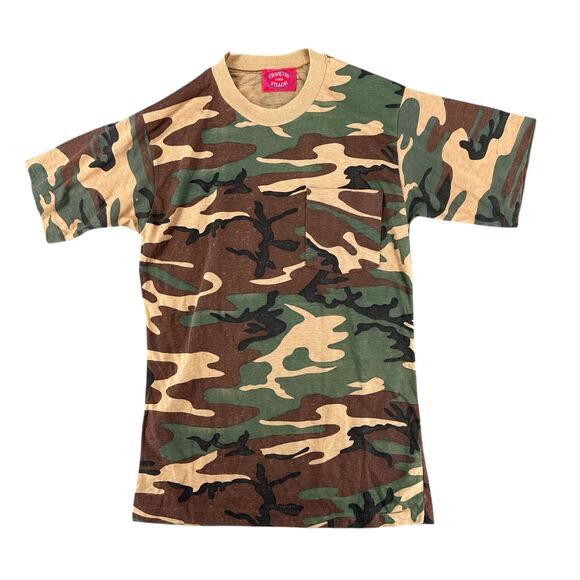 Francois Villon Paris Lightweight Camo Pocket T-Shirt Men's Small Streetwear - Picture 1 of 4